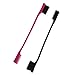 Semoic Double Sided Edge Control Hair Brush Comb Combo Pack 2 Pieces Pink and Black