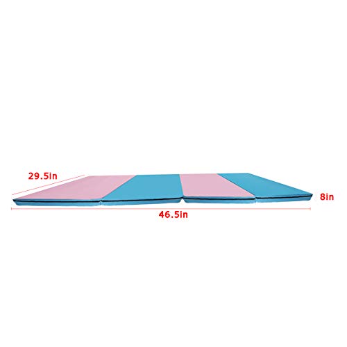 image for MammyGol Gymnastics Mat Thick Folding Exercise Mat with Carring Handle