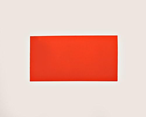 Orange Fluorescent Neon Dry Erase Magnet Shelf Labels 1" x 2" - 25 Labels Per Pack