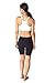 In Touch Womens Combed Cotton Basics 7 Inch Bike Short, Black - X-Large