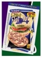 Flatout Pattco Light Original Medium Oval Flat Bread, 2 Ounce - 8 per pack -- 12 packs per case.