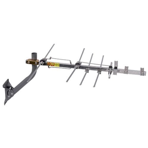 TV Antenna - RCA Outdoor Yagi Satellite HD Antenna w/ 150 Mile Range (70 plus Miles from Broadcast Epicenter) Attic or Roof Mount TV Antenna, 4K 1080P (Renewed)