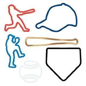 Silly Bandz Baseball Shapes - 24 Pack