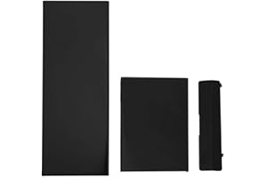 for Nintendo Wii Lid, 3pcs Set Replacement Memory Card Door Slot Cover Lids Set for Nintendo Wii Repair Accessories (Black)