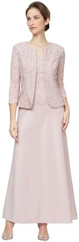 alex evenings sequined a line midi dress and jacket Alex Evenings Sequin Midi Dress with Jacket - Blue