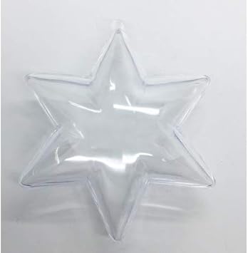 Stella Di Natale A 6 Punte.Ingrocart 6 Stella Plexiglass 10 X 10 Cm Diam 6 Punte Gadgets Natale Amazon It Giochi E Giocattoli