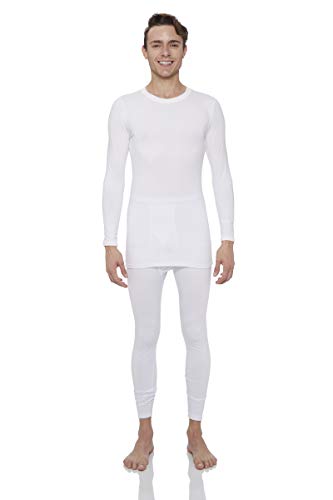 Rocky Thermal Underwear for Men Fleece Lined Thermals Men’s Base Layer Long John Set