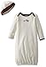 Little Me Clothes for Baby Boys' 2-Piece Nightgown and Cap Set Scratch Free Tag Elastic Bottom, Cute Puppies, 0-3 Months