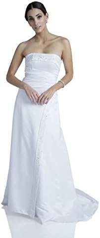 MILANO FORMALS Gorgeous Strapless Sweetheart Long Beaded Marmaid Evening Dress