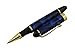 Lanxivi 450 Roller Ball Pen Blue Color Gold Trim with Pen Pouch Business Signature Gift Set