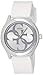Guess G Twist White Dial Silicone Strap Ladies Watch W0911L1
