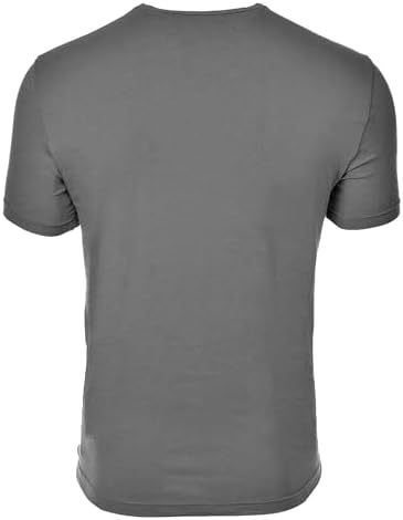 Herren T-Shirt aus Reiner Baumwolle, Rundhalsausschnitt, Schwarz, Größe M