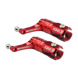 Microheli Main Blade Grip w/ Thrust Bearing/Titanium Ball(RED)- BLADE 130X