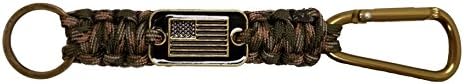 iHeartDogs Camo Paracord Carabiner Keychain Lanyard | 20% of Sales are Donated to Help Pair Veterans with Shelter or Service Dogs