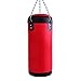 Luniquz Punching Bag for Kids Adults, Unfilled Hanging Boxing Bag Set for Kickboxing Training MMA Muay Thai Sparring, 23