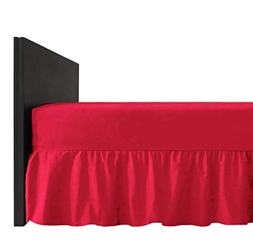 Plain Dyed Extra Deep Fitted Valance Sheet – Poly-Cotton, Machine Washable, Easy Care - Available in 20 Colours (Fuchsia, King)