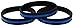 Emblematic Jewelry Police Officers Patrol Awareness Support Thin Blue Line Silicone Wristband Bracelets Value Pack (10 Bracelets)