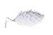 Clever Creations White Poly 4 Pack Christmas Tree Ornaments