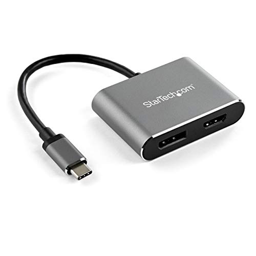StarTech USB-C to HDMI 2.0/DP 1.2 Adapter, 4K 60Hz, HDR, HBR2 (CDP2DPHD)