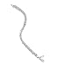 Amberta Unisex's 925 Sterling Silver Byzantine Chain Bracelet: 19 cm / 7.5 inch - Rounded Design