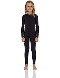 Girls Ultra Soft Fleece Lined Thermal 2PC Underwear Set Top and Bottom