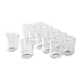 Clear Votive Candle Holder Glass Tealight Candle Holders Bulk Set of 48 for Wedding Decor and Home Decor (Clear-2)
