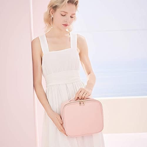 Vlando Travel Makeup Cosmetic Case Organizer Portable Storage Bag with Adjustable Dividers for Cosmetics Makeup Brushes, Girls, Women, Friends 6 Vlando Travel Makeup Cosmetic Case Organizer Portable Storage Bag with Adjustable Dividers for Cosmetics Makeup Brushes, Girls, Women, Friends