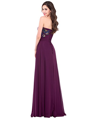 GRACE-KARIN-Donna-Elegante-Vestiti-da-Matrimonio-Abito-in-Chiffon-Lunghi-Vestito-Formale-Sera-da-Cerimonia-Bridesmaids
