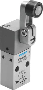 Festo 4031 Model RW-3-M5 Valve, Swivel Lever