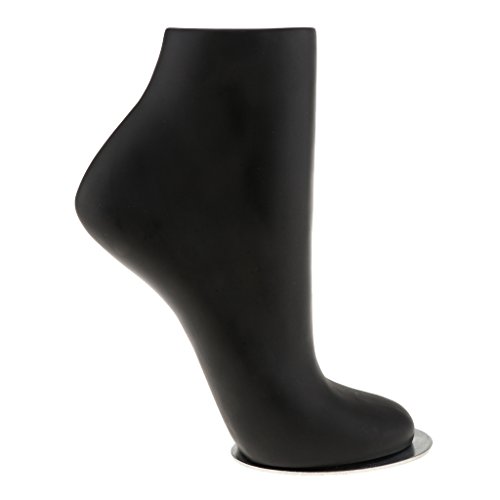 Prettyia White/Black/Natural Anklet Socks Sox Foot Mannequin 3 SIZE AVAILABLE - Small, Black