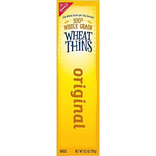 WHEAT THINS ORIGINAL SNACKS, WHOLE GRAIN WHEAT CRACKERS, SNACK CRACKERS, 8.5 OZ