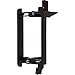 BUYER'S POINT Single Gang Low Voltage Mounting Bracket | UL Listed, Run Through Telephone Wires, Network Cables, HDMI, Coaxial, Speaker Cables (Black) — 5 Pack