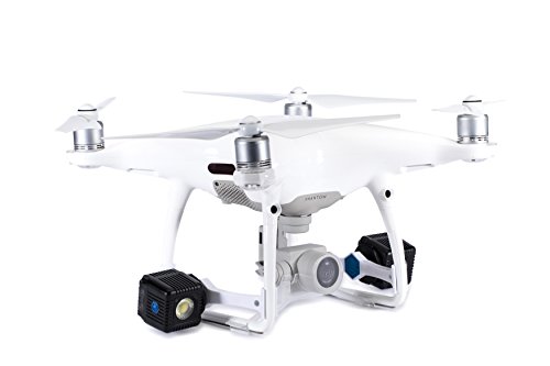 Lume Cube - Lighting Kit for DJI Phantom 4 Pro/Advanced Drone (White) (Includes 2 Lume Cubes + 2 Mounts + Zipper Case)