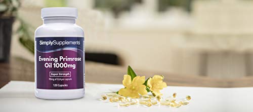 Super Strength Evening Primrose Oil 1000mg | 120 Capsules | May Support Heart Health and Circulation