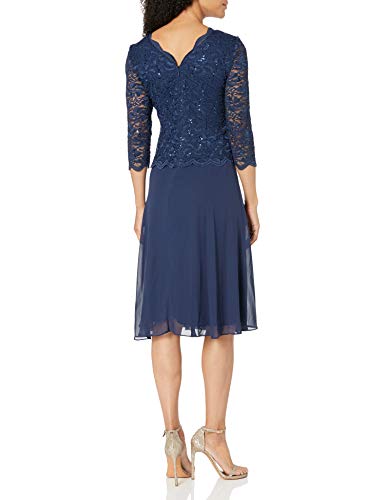 alex evenings mock two piece dress