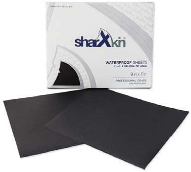 Wet Dry Abrasive Sandpaper Sheets 9โ x 11โ 50-Count Box with C-Wt Paper Backing and Waterproof Coated in Multiple Grits Ideal for Automotive Car Body Repair and Woodworking (P150 Grit)