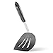 DI ORO Pancake Spatula - Silicone Pancake Turner 600°F Heat-Resistant Nonstick Cookware Safe - BPA Free Extra Wide Spatula Flipper for Eggs & Omelets - Slotted Kitchen Turner for Cooking (Black)