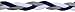 It's Ridic! No Slip Grip /Non-Slip Sports / Athletic Nylon Triple Braided Sports Headband (Navy Blue | White |G Grey)