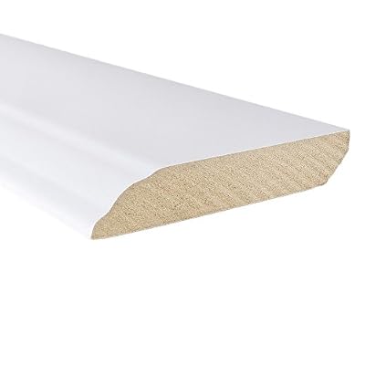 White Wall Base 3/5" x 94" - 10 piece bundle - Prefinished - Floor Base Molding for Wood, Laminate, Wpc, Lvt and Vinyl