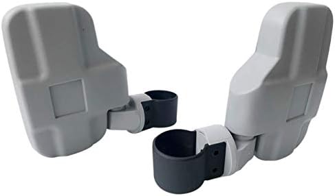 Motobiker Adjustable 1Pair UTV Side Mirror 1.75 or 2inch Roll Bar Cage, Universal UTV Side View Mirrors for Polaris Ranger RZR, Can Am Commander, Maverick X3, Gator, Teryx, Rhino YXZ1(Gray)