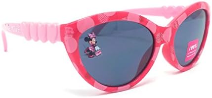 Disney Store Girl's Minnie Mouse Sunglasses in Pink with Cute Heart Design