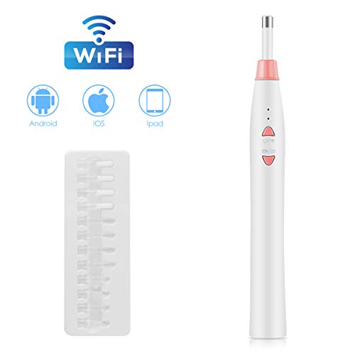 Eurobuy Ear Otoscope,Wireless Ear Camera,WiFi USB Ear Cleaning Endoscope,5.5mm Mini Inspection Camera Earwax Removal Kit,Ear Wax Cleaning Tool for iOS and Android Devices (Pink) - Thumbnail 7