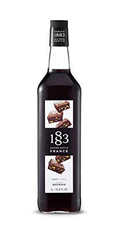 1883 Maison Routin - Brownie Syrup - Made in France - Glass Bottle | 1 Liter (33.8 oz)