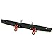1 Set Steel Rear Bumper Bull Bar&Spare Tire Rack&2Led Lights Taillights for 1/10 RC Car AXIAL SCX10 Black