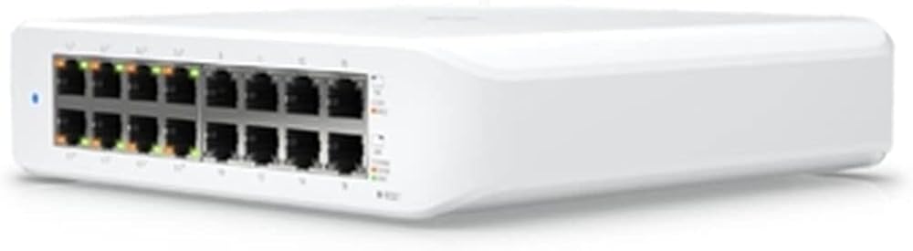 Ubiquiti USW-LITE-16-POE Unifi Switch Lite 16 Port Gigabit PoE L2 Managed