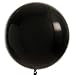 Qualatex Round Latex Giant Balloon (Pack of 2), 3', Onyx Black