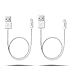 Avantree [Apple MFi Certified 2 Pack iPhone Cable Short, Apple Lightning Cable 1ft for iPhone X, 8, 7, 6s, 6, 6 Plus, 5 iPod iPad, High Speed Data Sync and Charge Cable - White