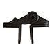 Cornerstone Black Nylon Polymer Medium Size Multi Adjustable Hinges | Fasteners Included | 2 Hinges Included | CH200F-SD-BK