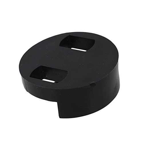 Yibuy Two Hole Double Bass Rubber Ultra Practice Mute Black Set of 10