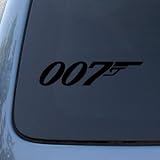 007 - JAMES BOND - Vinyl Car Decal Sticker #1763 | Vinyl Color: Black